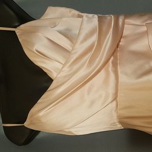 NWT Betsey Johnson Pale Pink Women's Short Silk Dress in Size 4